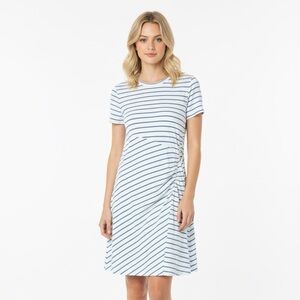 Universal thread Blue and White Striped shirt jersey knit Dress size large